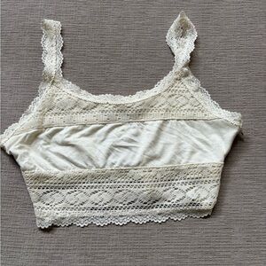 Pins & Needles Ivory Lace Trim Bandeau NWT